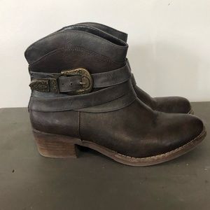 Pleather Fashion Booties - Size 7